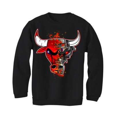 AIR JORDAN 4 “BRED REIMAGINED” 2024 | ILLCURRENCY Black T-Shirt (Bulls)