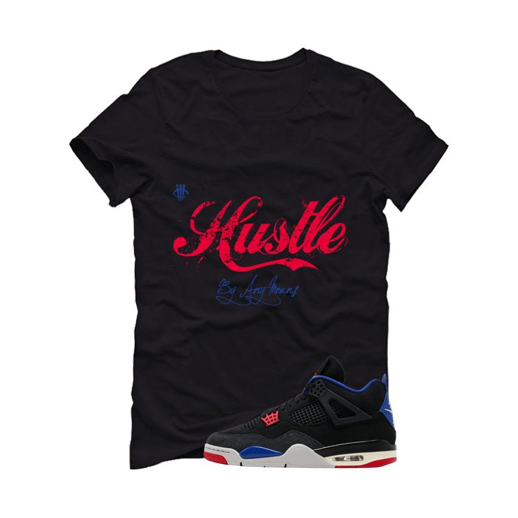 Air Jordan 4 Rare Air Black T-Shirt (Hustle By Any Means)| illcurrency