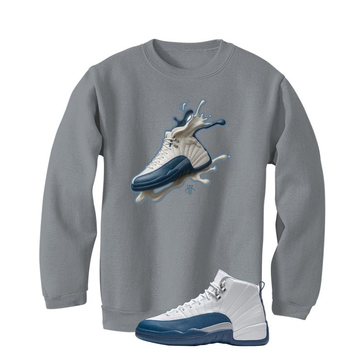 Air Jordan 12 French Blue Grey T-Shirt (Splash Shoe)| illcurrency