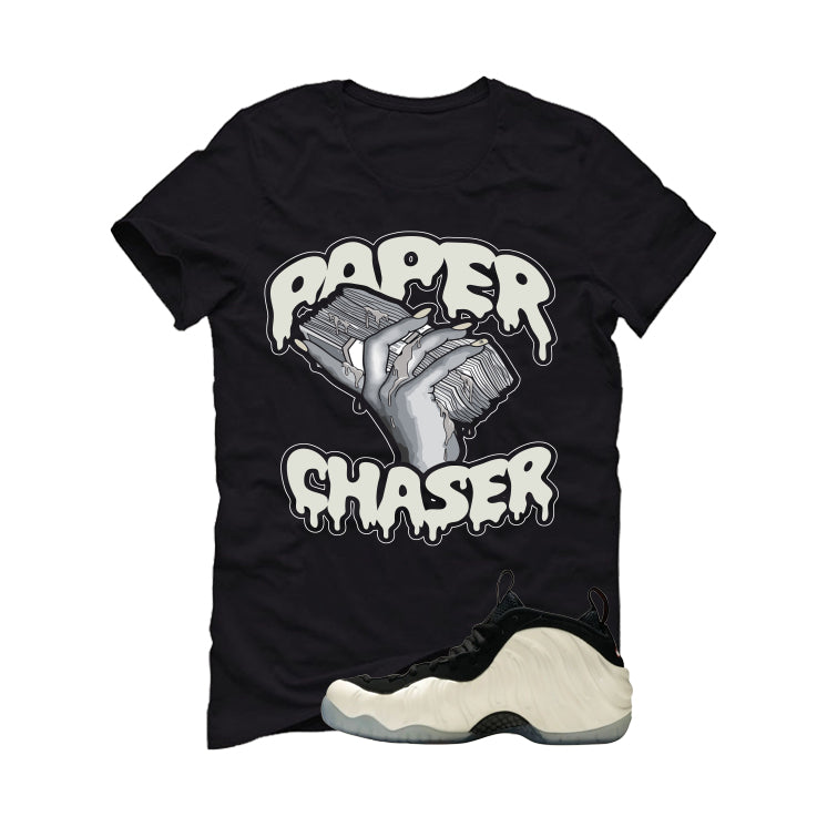 Nike Foamposite Pro Pearl Matching T-Shirt, Sweatshirts & Hoodies Black T-Shirt (Paper Chaser)| illcurrency
