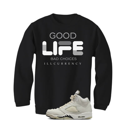 Air Jordan 5 SE “Sail” | illcurrency Black T-Shirt (Bad Choices)