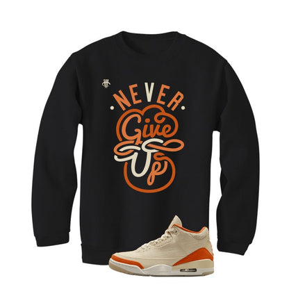 Air Jordan 3 WMNS Starfish Black T-Shirt (Never Give Up)| illcurrency