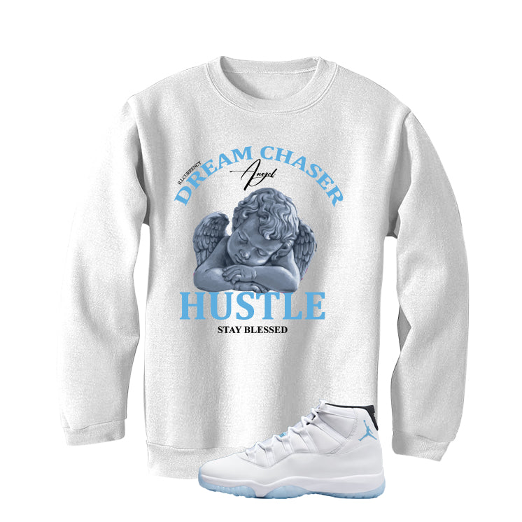 Air Jordan 11 Legend Blue White T-Shirt (Dream Chaser Angel)| illcurrency