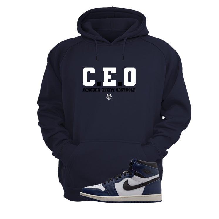 Air Jordan 1 High OG Midnight Navy Navy Blue T-Shirt (CEO)| illcurrency