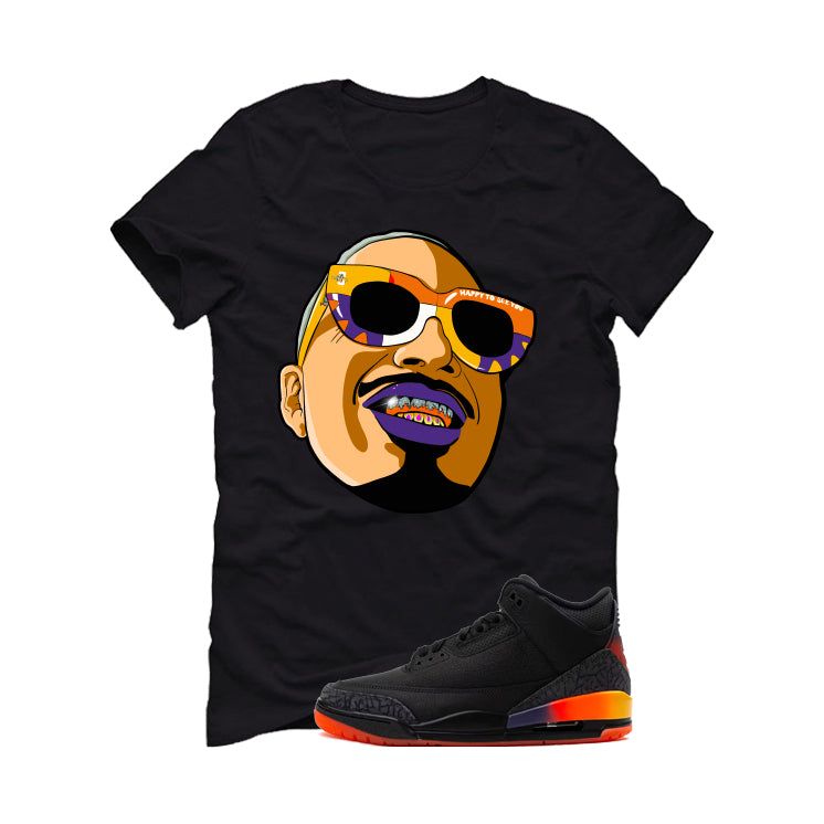 J Balvin x Air Jordan 3 Rio Black T-Shirt (J Balvin)