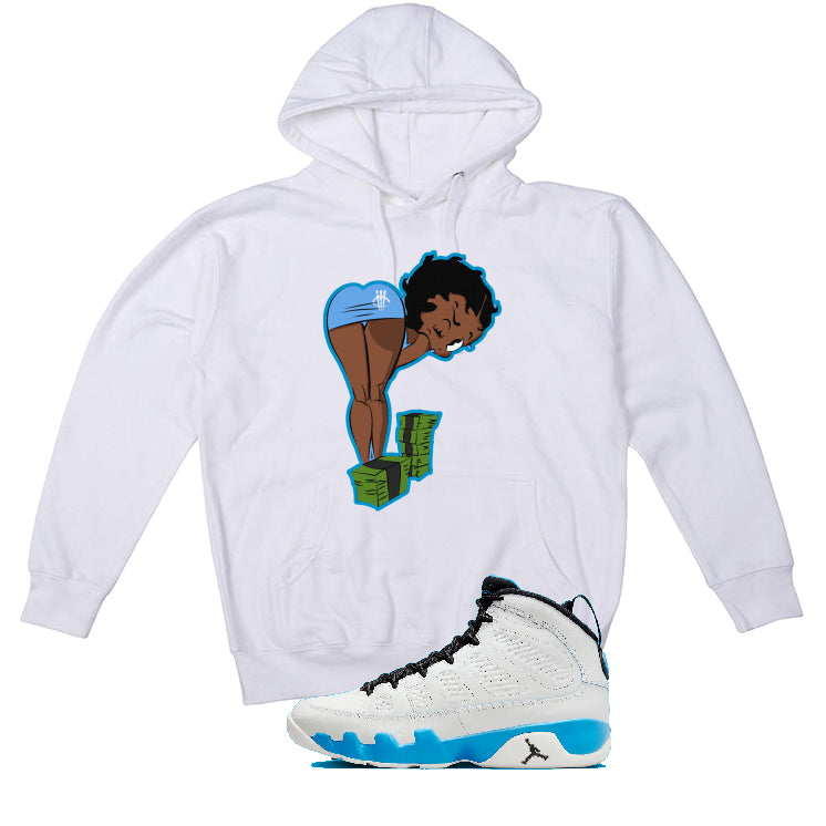 Air Jordan 9 “Powder Blue” | illcurrency White T-Shirt (BOO)