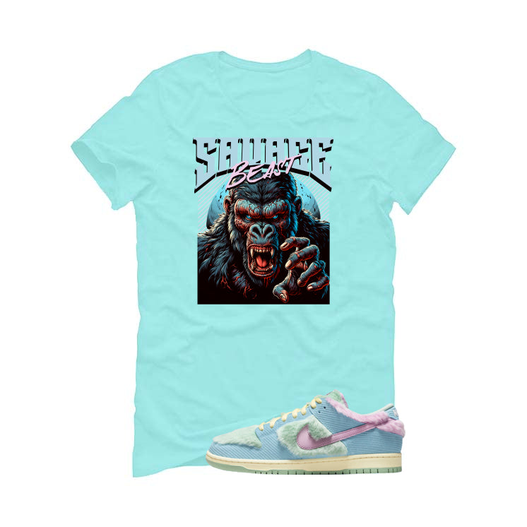 Verdy x Nike SB Dunk Low Visty Mint Green T-Shirt (Savage Beast)| illcurrency