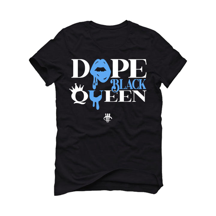 Air Jordan 1 "UNC Toe" Black T-Shirt (Dope Black Queen)