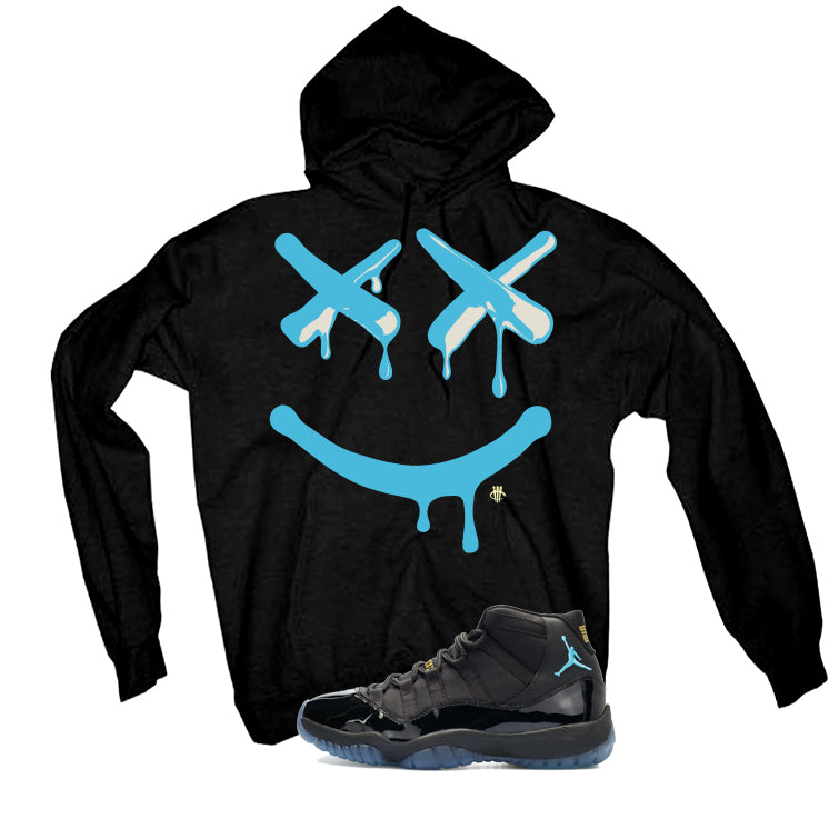 Air Jordan 11 Gamma Blue Matching T-Shirt, Sweatshirts & Hoodies Black T-Shirt (Happy Drip)| illcurrency
