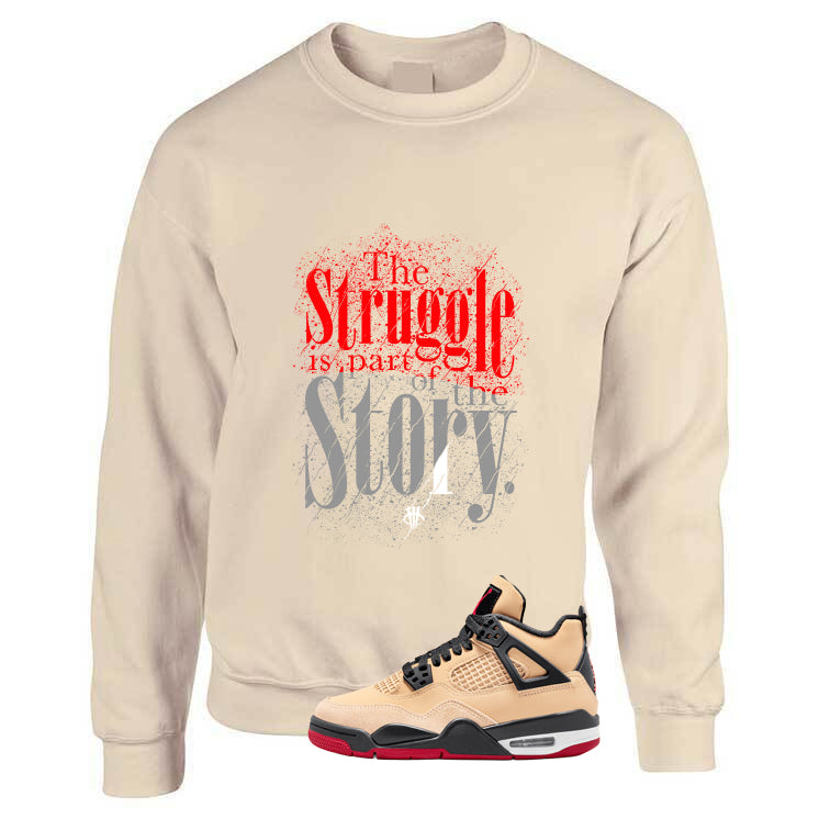 Air Jordan 4 Pizza (GS) Tan T-Shirt (The Struggle)| illcurrency