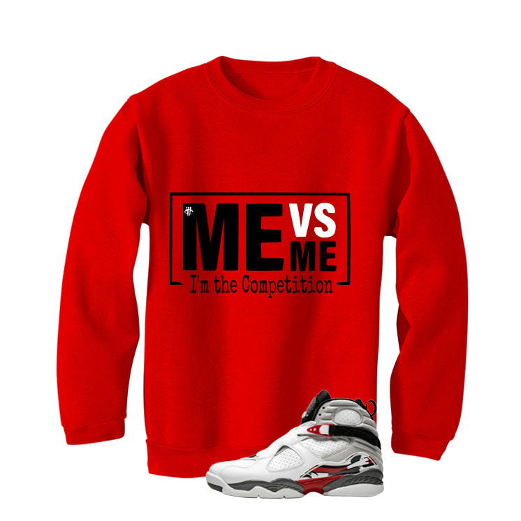 Air Jordan 8 Bugs Bunny Matching T-Shirt, Sweatshirts & Hoodies Red T-Shirt (Me Vs Me)| illcurrency