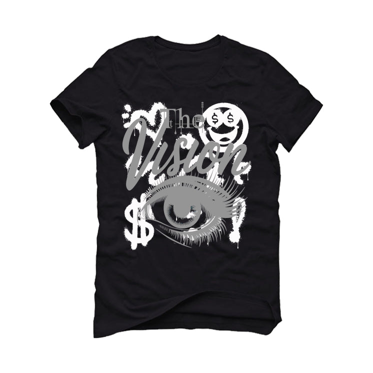 Air Jordan 4 Black Cat Matching T-Shirt, Sweatshirts & Hoodies Black T-Shirt (The Vision)| illcurrency