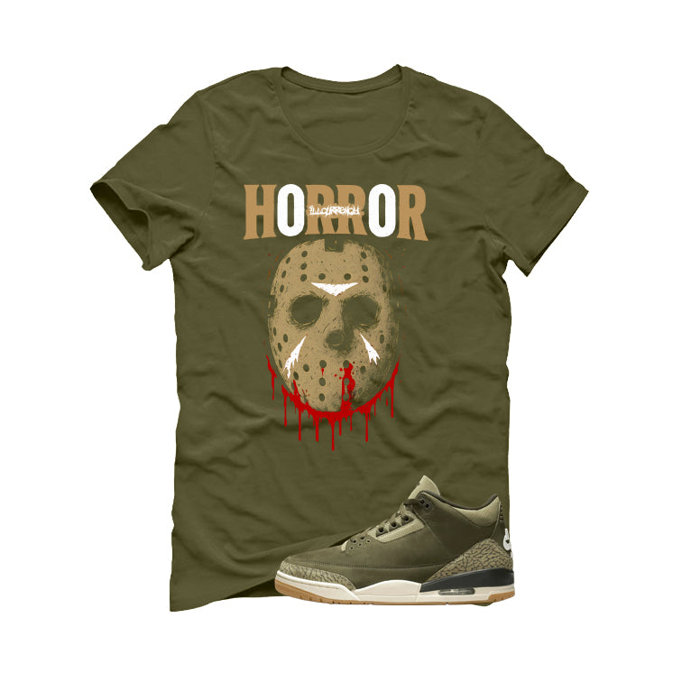 Air Jordan 3 Family Affair Matching T-Shirt, Sweatshirts & Hoodies Military Green T-Shirt (Jason Horror)| illcurrency