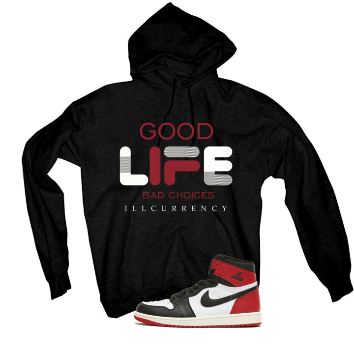 Air Jordan 1 High OG Black Toe Reimagined Black T-Shirt (Bad Choices)| illcurrency