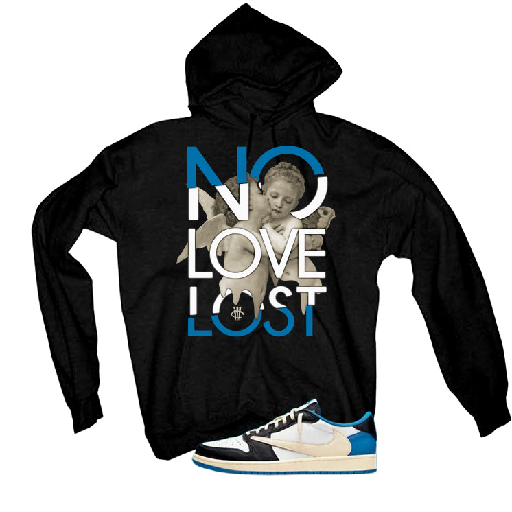 Travis Scott x Fragment x Air Jordan 1 Low OG Matching T-Shirt, Sweatshirts & Hoodies Black T-Shirt (No Love Lost)| illcurrency