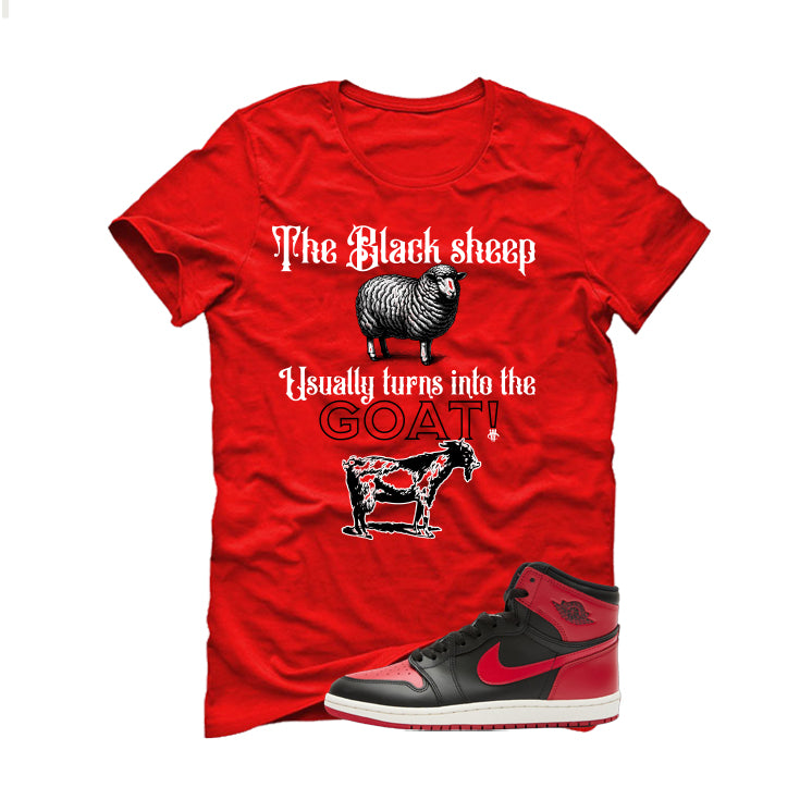 Air Jordan 1 High ’85 Bred Red T-Shirt (the black sheep usually turns into the GOAT!)| illcurrency