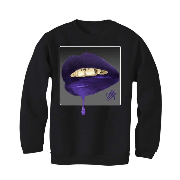 Air Jordan 12 Field Purple - Black T-Shirt (lipstick)