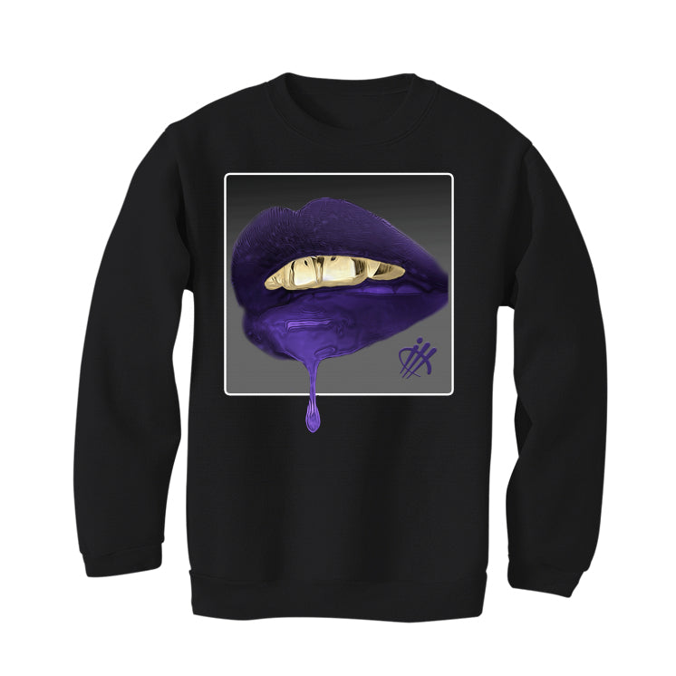 Air Jordan 12 “Field Purple” Black T-Shirt (lipstick)