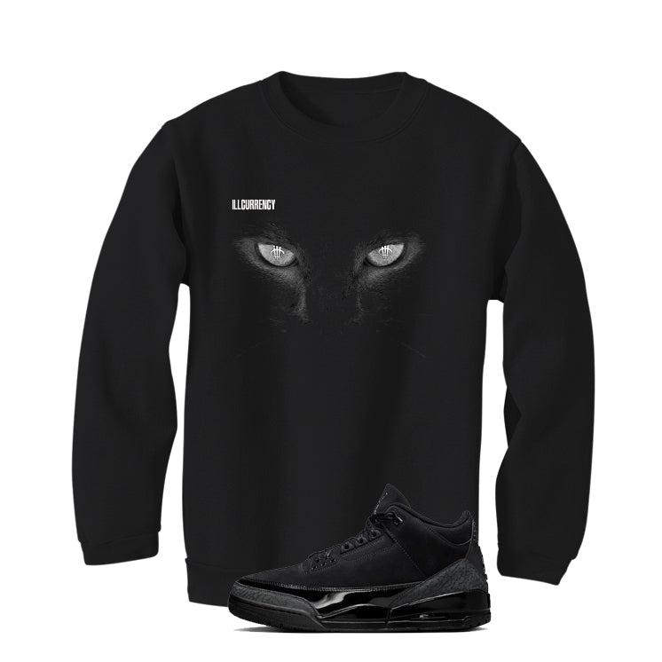 Air Jordan 3 Black Cat Black T-Shirt (Black Cat)| illcurrency