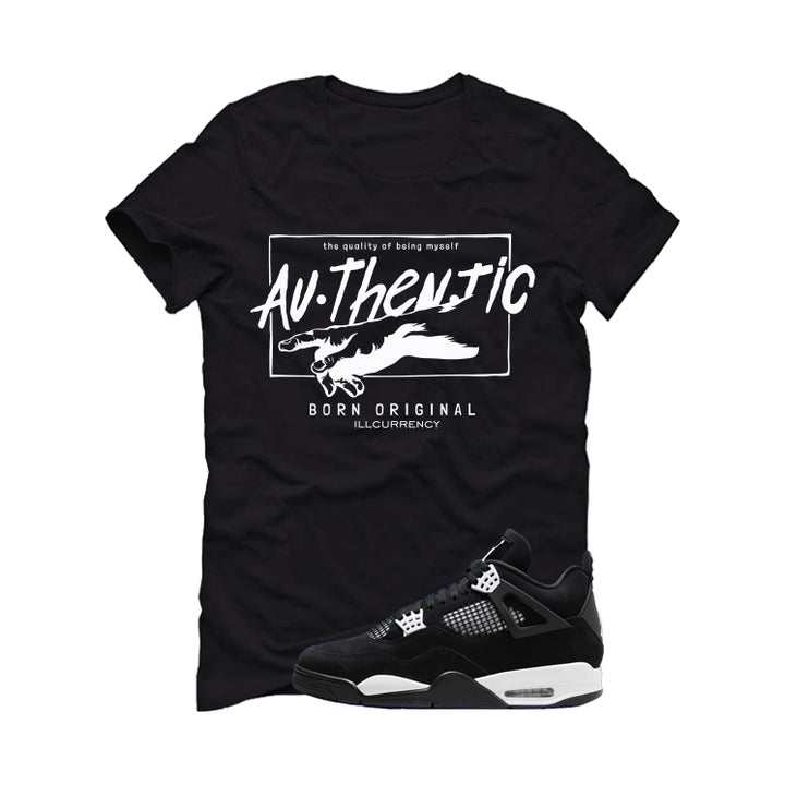 Air Jordan 4 White Thunder Black T-Shirt (Authentic)| illcurrency