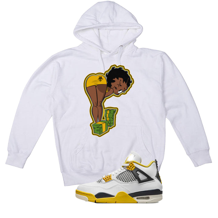 Air Jordan 4 WNNS “Vivid Sulfur” | illcurrency White T-Shirt (BOO)