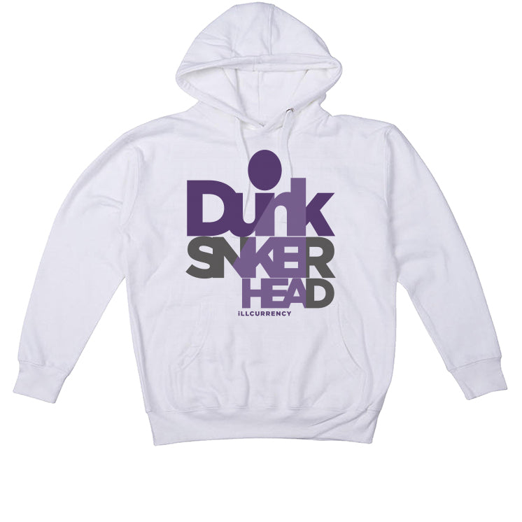 Nike SB Dunk Low “Court Purple” | illcurrency White T-Shirt (DUNKHEAD)