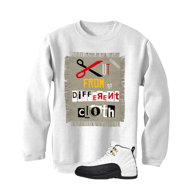 Air Jordan 12 Taxi Matching T-Shirt, Sweatshirts & Hoodies White T-Shirt (Cut from a different cloth)| illcurrency