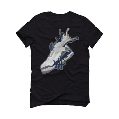 AIR JORDAN 3 “WHITE NAVY”| ILLCURRENCY Black T-Shirt (SPLASH 3)