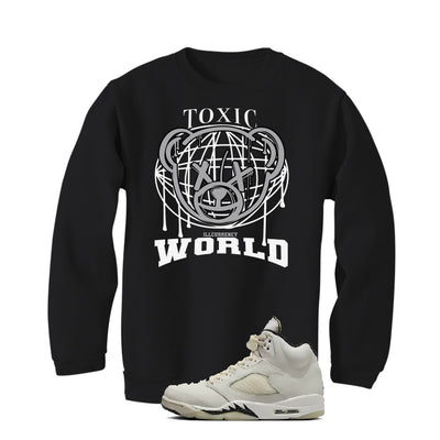 Air Jordan 5 SE “Sail” | illcurrency Black T-Shirt (Toxic World)