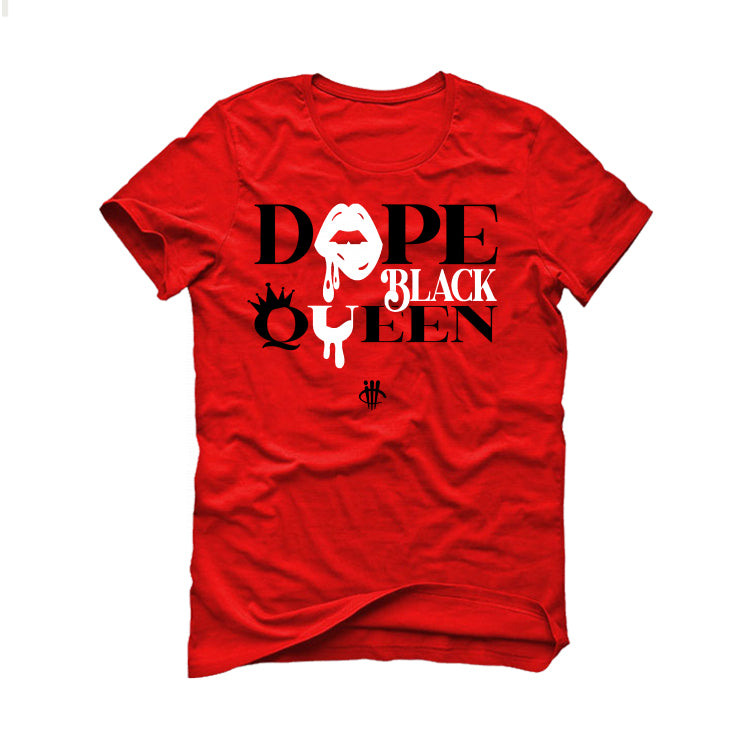 Air Jordan 12 OG “Cherry” Red T-Shirt (Dope Black Queen)