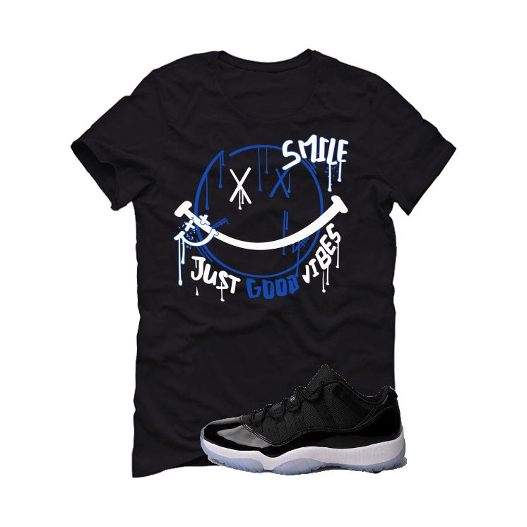 Air Jordan 11 Low Space Jam Black T-Shirt (Smile)| illcurrency