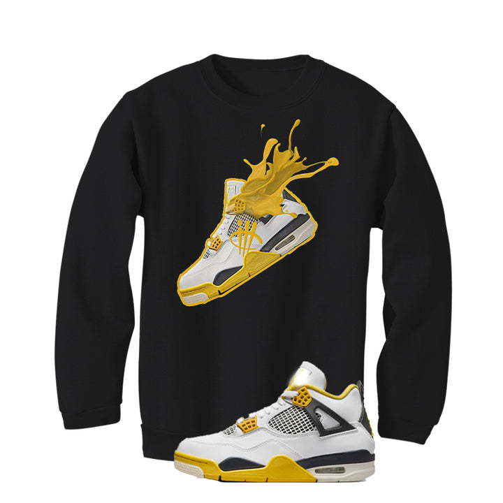 Air Jordan 4 WNNS “Vivid Sulfur” | illcurrency Black T-Shirt (SPLASH 4)