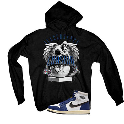 Air Jordan 1 Rare Air Deep Royal Blue Black T-Shirt (Chasing Dreams)| illcurrency