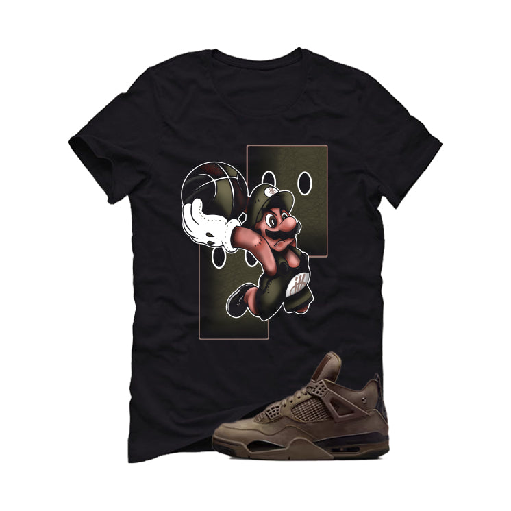 A Ma Maniere x Air Jordan 4 Dark Mocha Matching T-Shirt, Sweatshirts & Hoodies Black T-Shirt (Mario Ball)| illcurrency