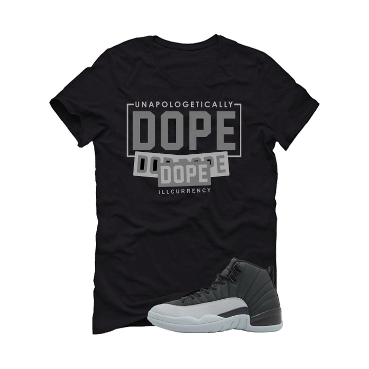 Air Jordan 12 Black/Wolf Grey Black T-Shirt (DOPE)| illcurrency