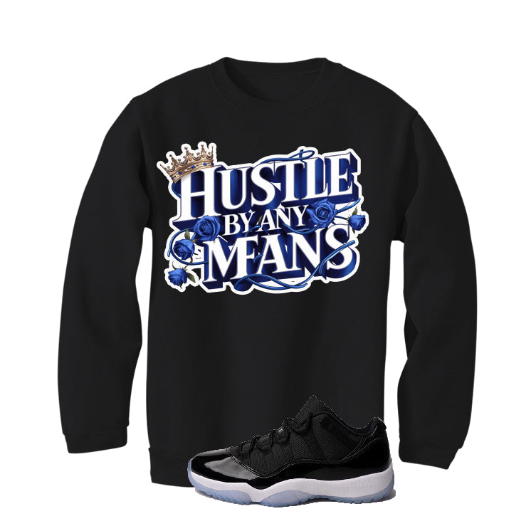 Air Jordan 11 Low Space Jam Black T-Shirt (Hustle By Any Means)| illcurrency