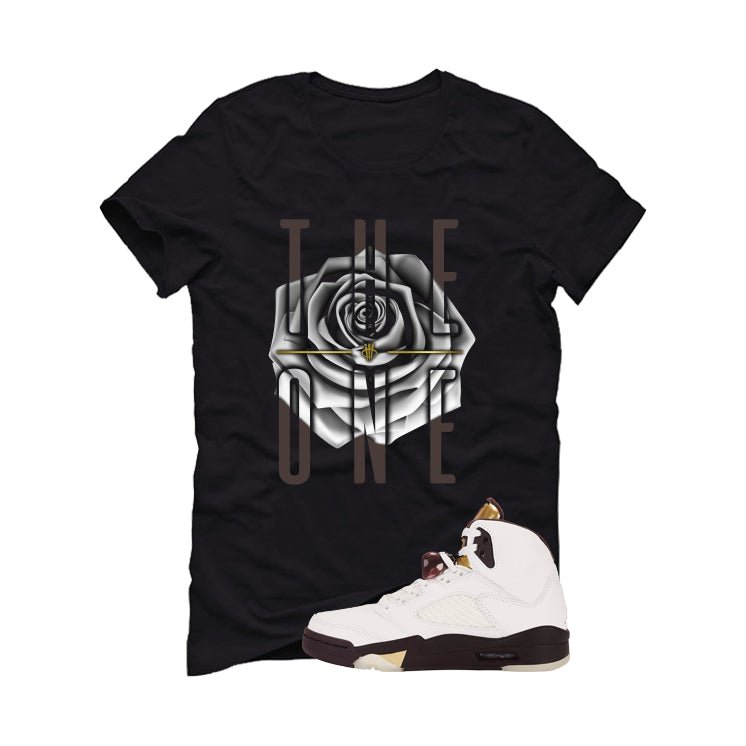 Air Jordan 5 Earth/Metallic Gold Black T-Shirt (The One)| illcurrency