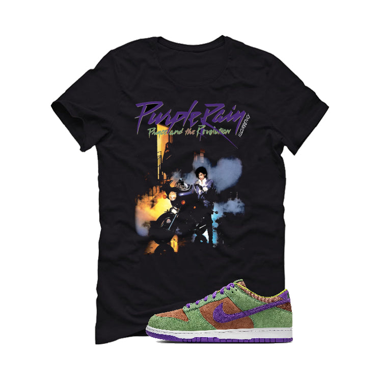 Nike Dunk Low “Veneer” | illcurrency Black T-Shirt (Purple Rain)