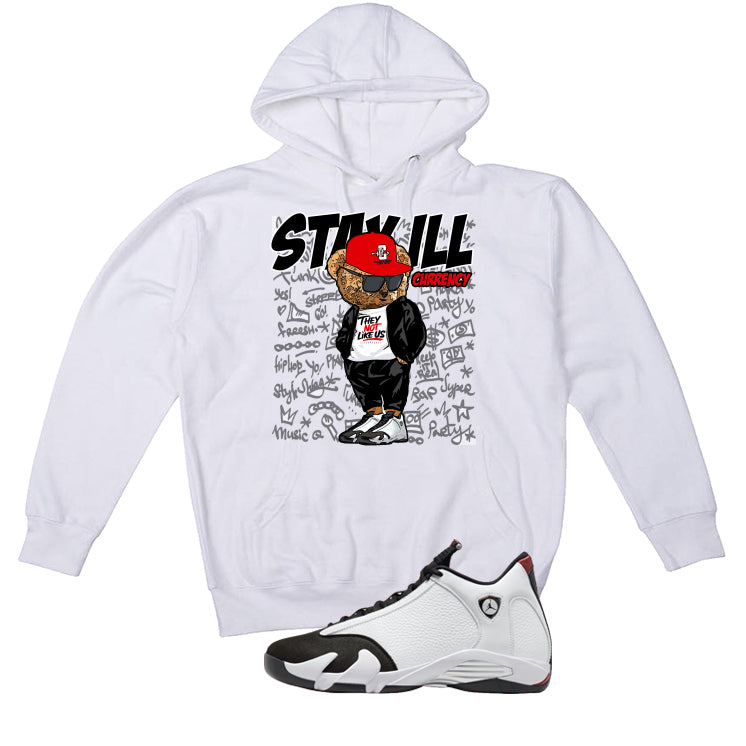 Air Jordan 14 Black Toe White T-Shirt (Stay ill Bear)| illcurrency