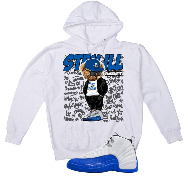 Air Jordan 12 Blueberry White T-Shirt (Stay ill Bear)| illcurrency