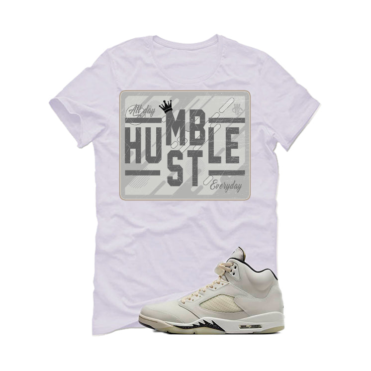 Air Jordan 5 SE “Sail” | illcurrency White T-Shirt (HUSLE EVERYDAY)