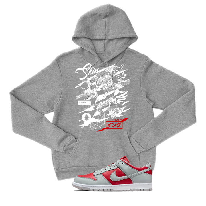 Nike Dunk Low Ultraman | illcurrency Grey T-Shirt (SKIN AND INK)