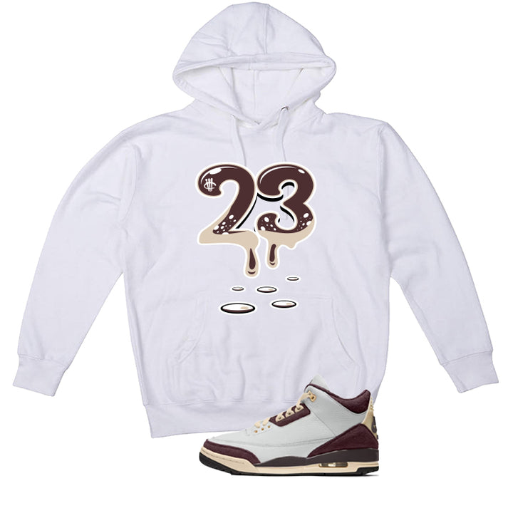 A Ma Maniere x Air Jordan 3 Burgundy Crush White T-Shirt (23)| illcurrency