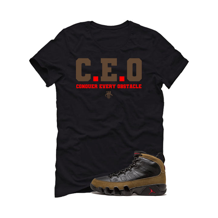 Air Jordan 9 Olive Black T-Shirt (CEO)| illcurrency