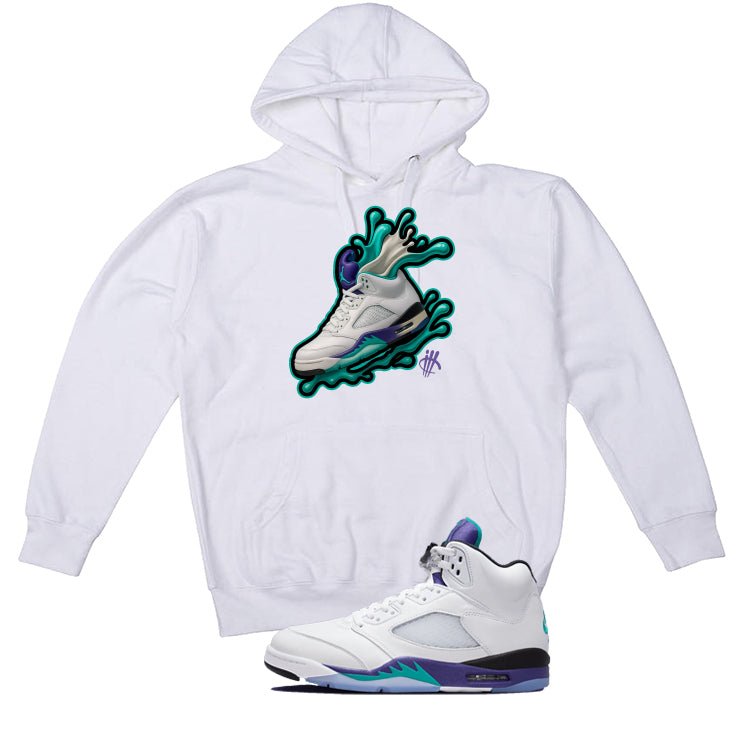 Air Jordan 5 OG Grape White T-Shirt (Splash Shoe)| illcurrency