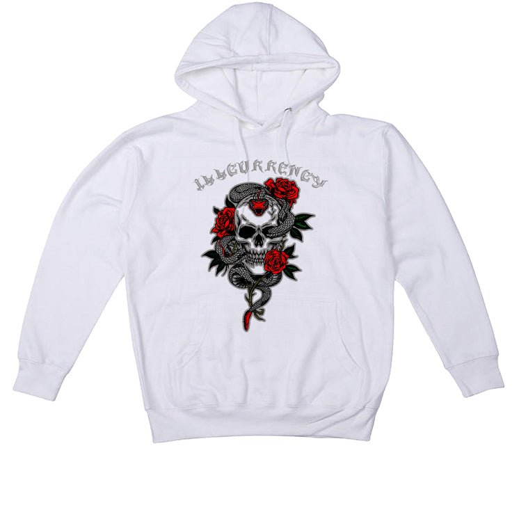 Air Jordan 13 Wolf Grey - White T-Shirt (Snake skeleton rose)