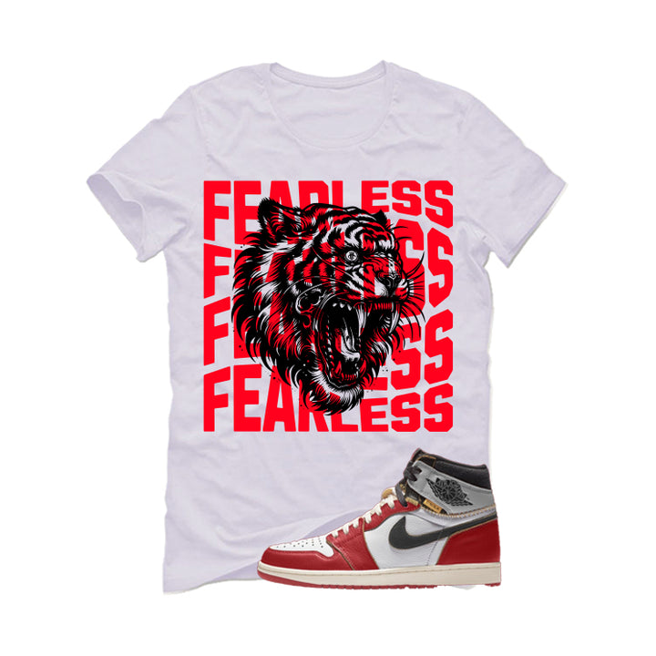 Union LA x Air Jordan 1 High OG White T-Shirt (Fearless Tiger)| illcurrency