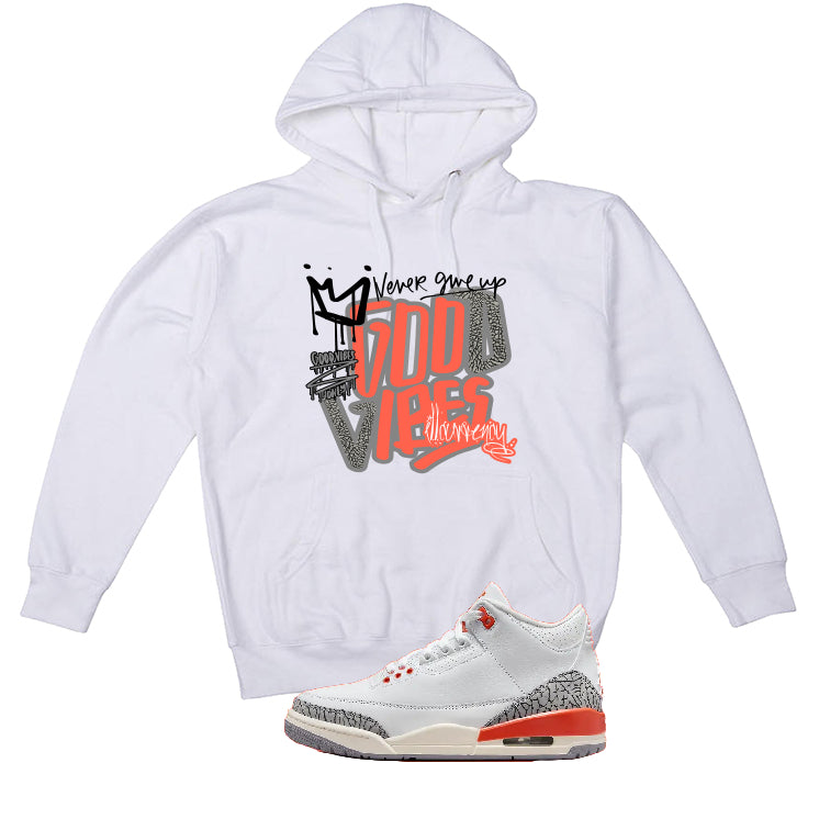 Air Jordan 3 WMNS “Georgia Peach” | illcurrency White T-Shirt (Good Vibes)