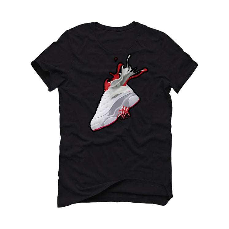 Air Jordan 13 “Wolf Grey” Black T-Shirt (SPLASH)
