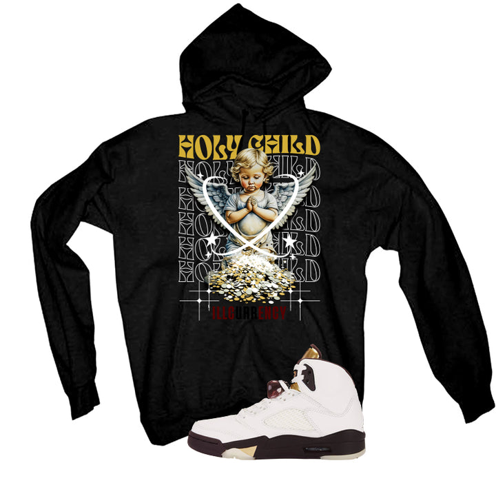 Air Jordan 5 Earth/Metallic Gold Black T-Shirt (Holy Child)| illcurrency